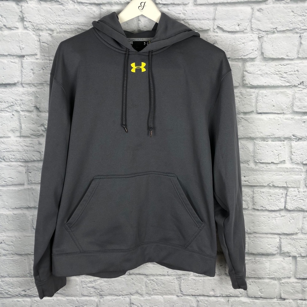 UNDER ARMOUR Men’s Gray Hoodie Sz Med Loose